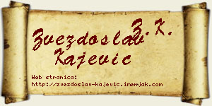Zvezdoslav Kajević vizit kartica